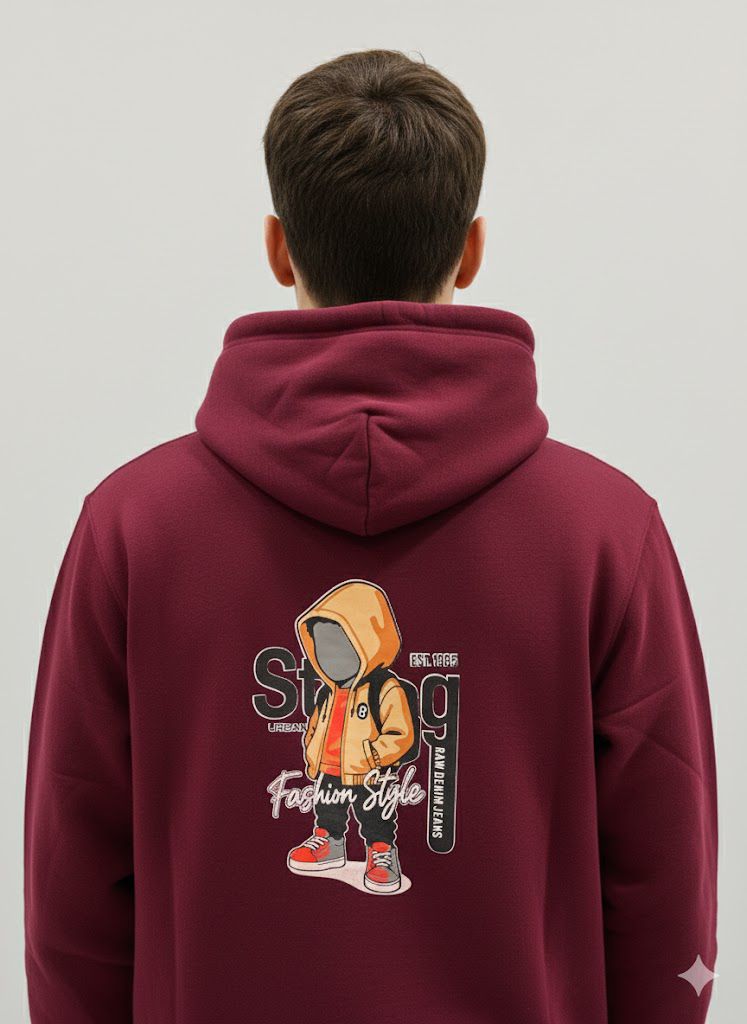 Maroon Graphic Hoodie (VEREN)