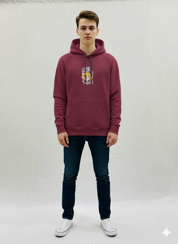 Maroon Hoodie  Graphic Design