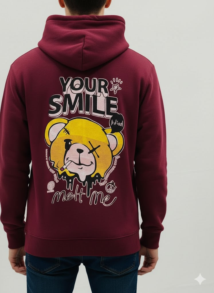 Maroon Hoodie  Graphic Design