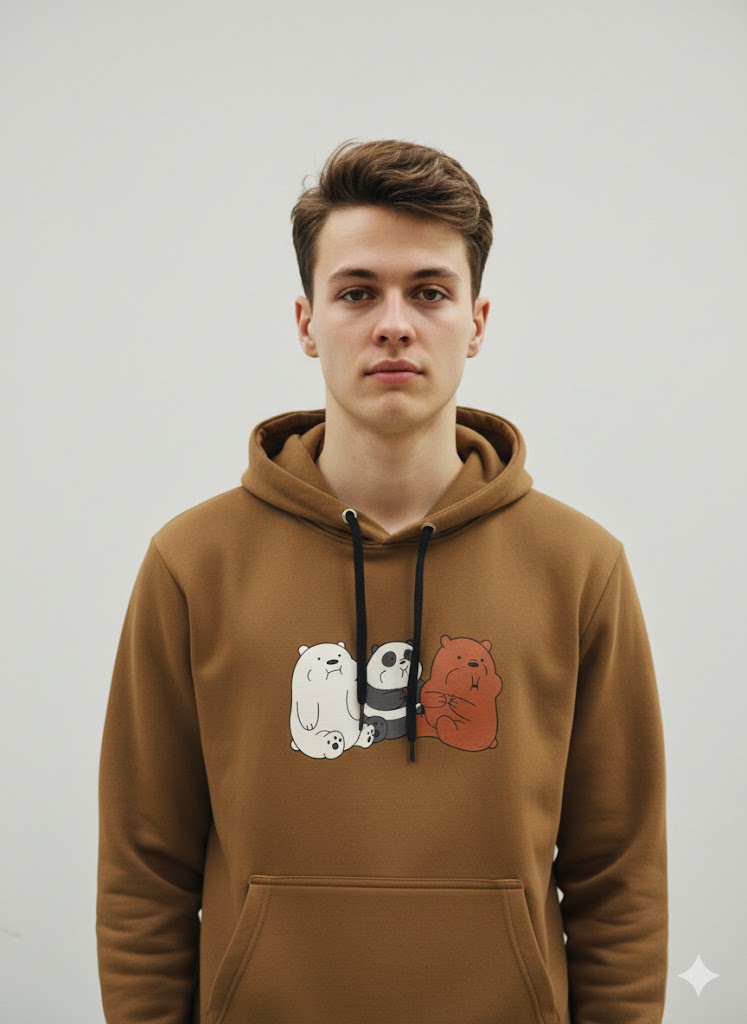 Brown “We Bare Bears” Hoodie