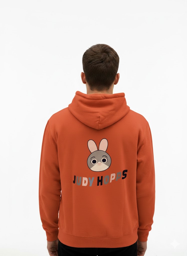 Orange “Judy Hopps” Character Hoodie