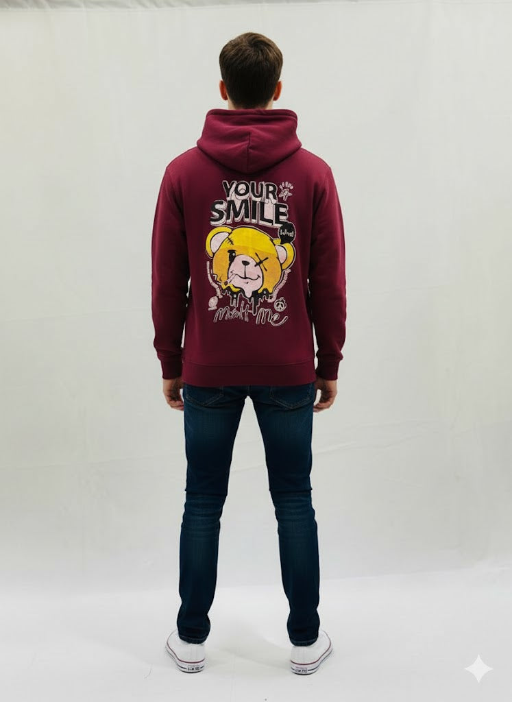 Maroon Hoodie  Graphic Design